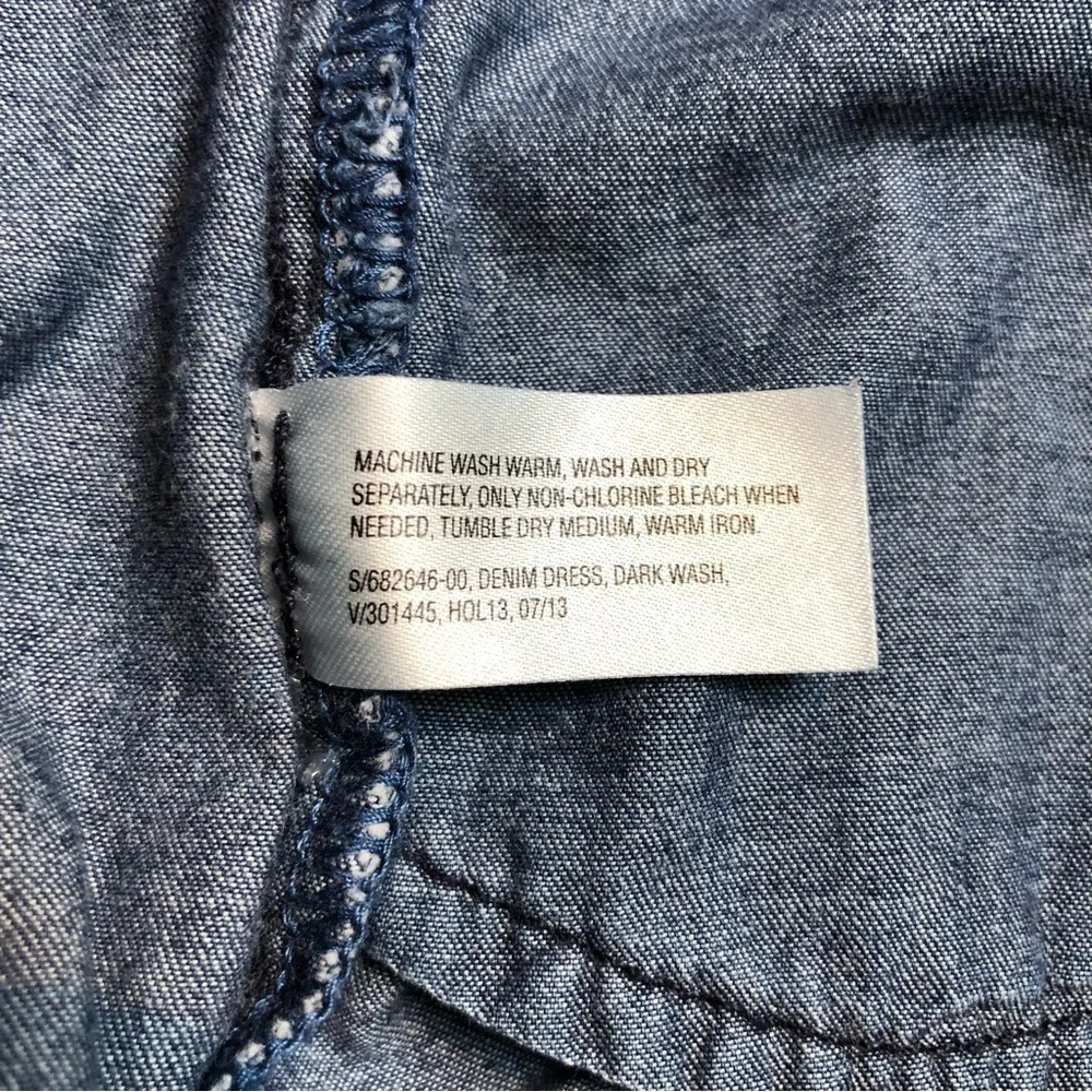 Gap Kids Girl’s Denim Button-Down Dress